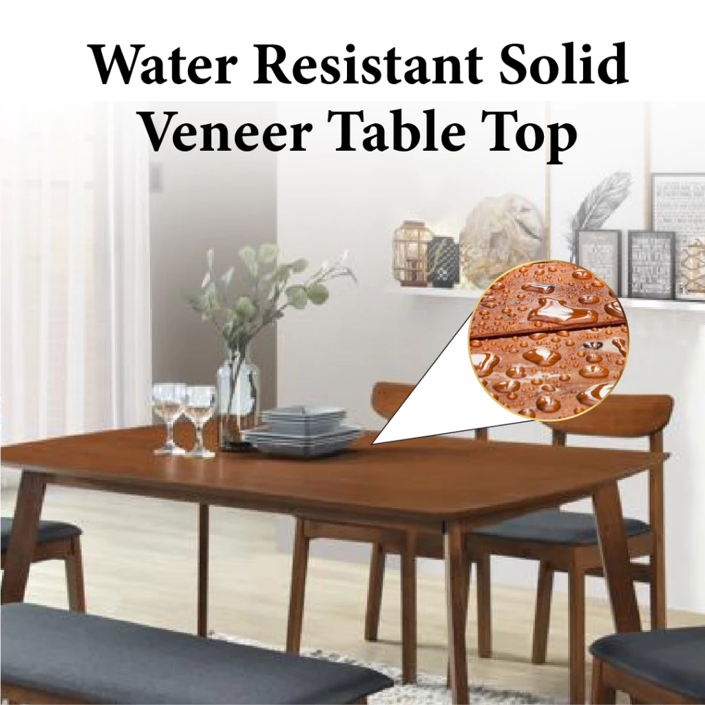 Dining Set Meja Makan  6 Seater Murah Meja Makan Dining Chair — gambar 7