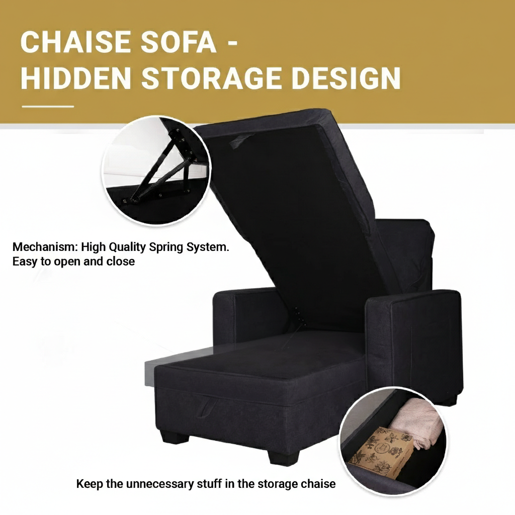 L-Shaped Sofa L Shape Sofa Bed — gambar 5