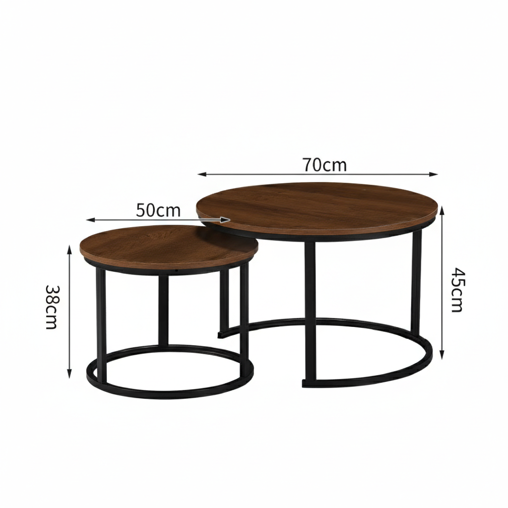 AMERICANO Coffee Table Meja Kopi Ruang Tamu Meja — gambar 6
